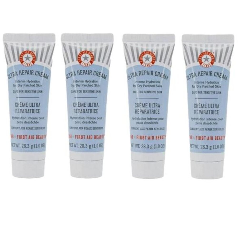 4 x First Aid Beauty Ultra Repair Cream 28.3g / 1.0oz Travel Size New